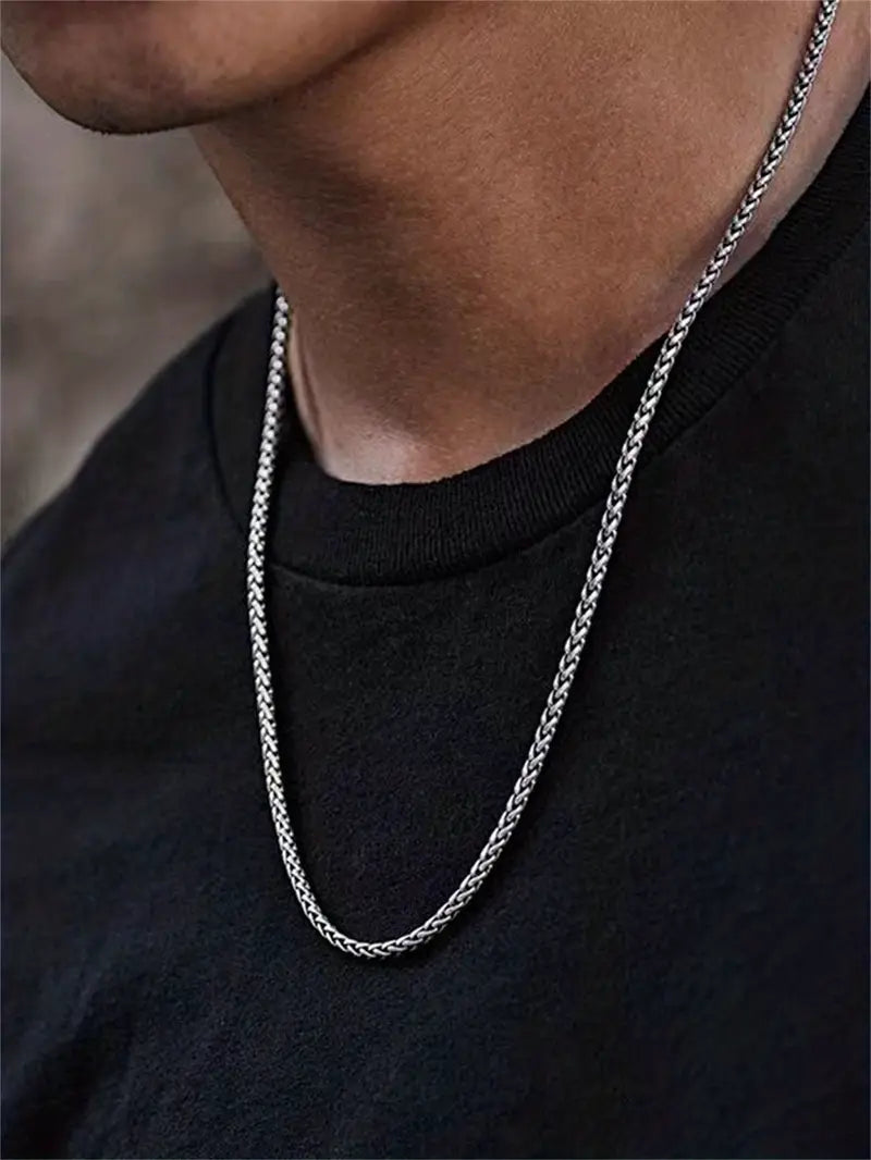 Wheat Chain β Silver Tone