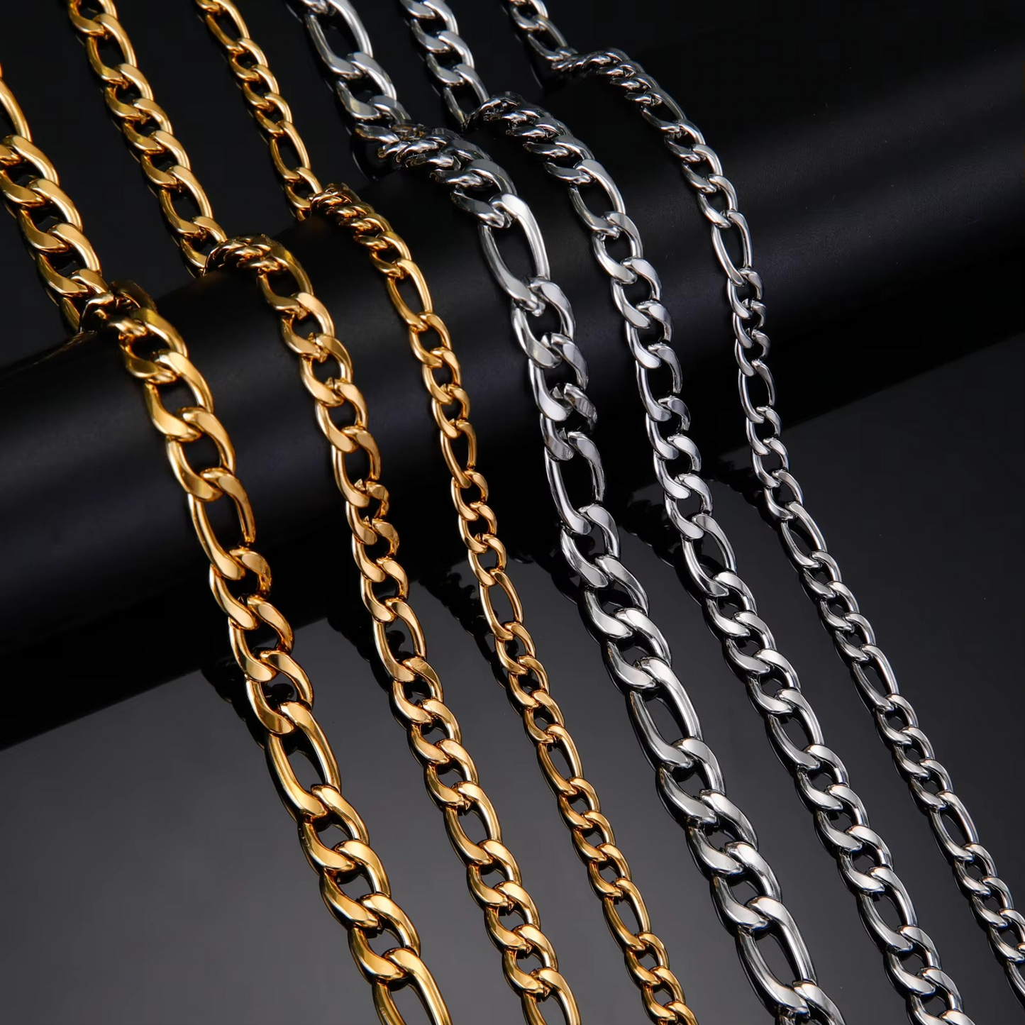 Figaro Chain Silver 4mm