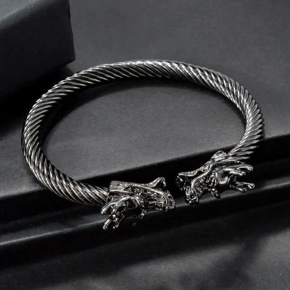 DRAGON STEEL CUFF BRCELET