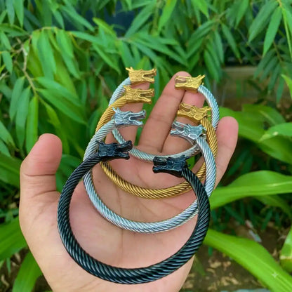 DRAGON STEEL CUFF BRCELET