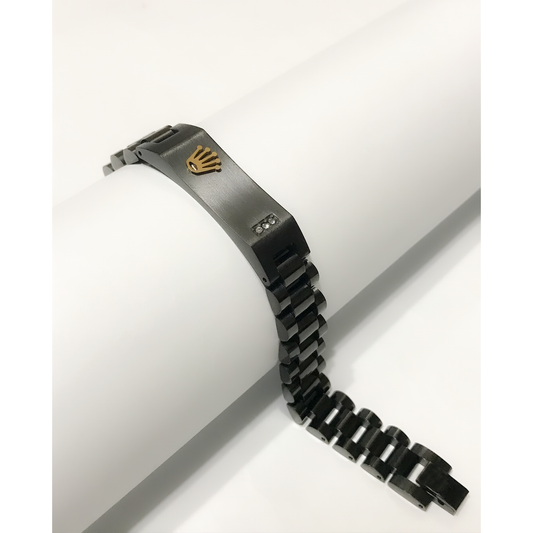 Black RLX Crown Jubilee Bracelet