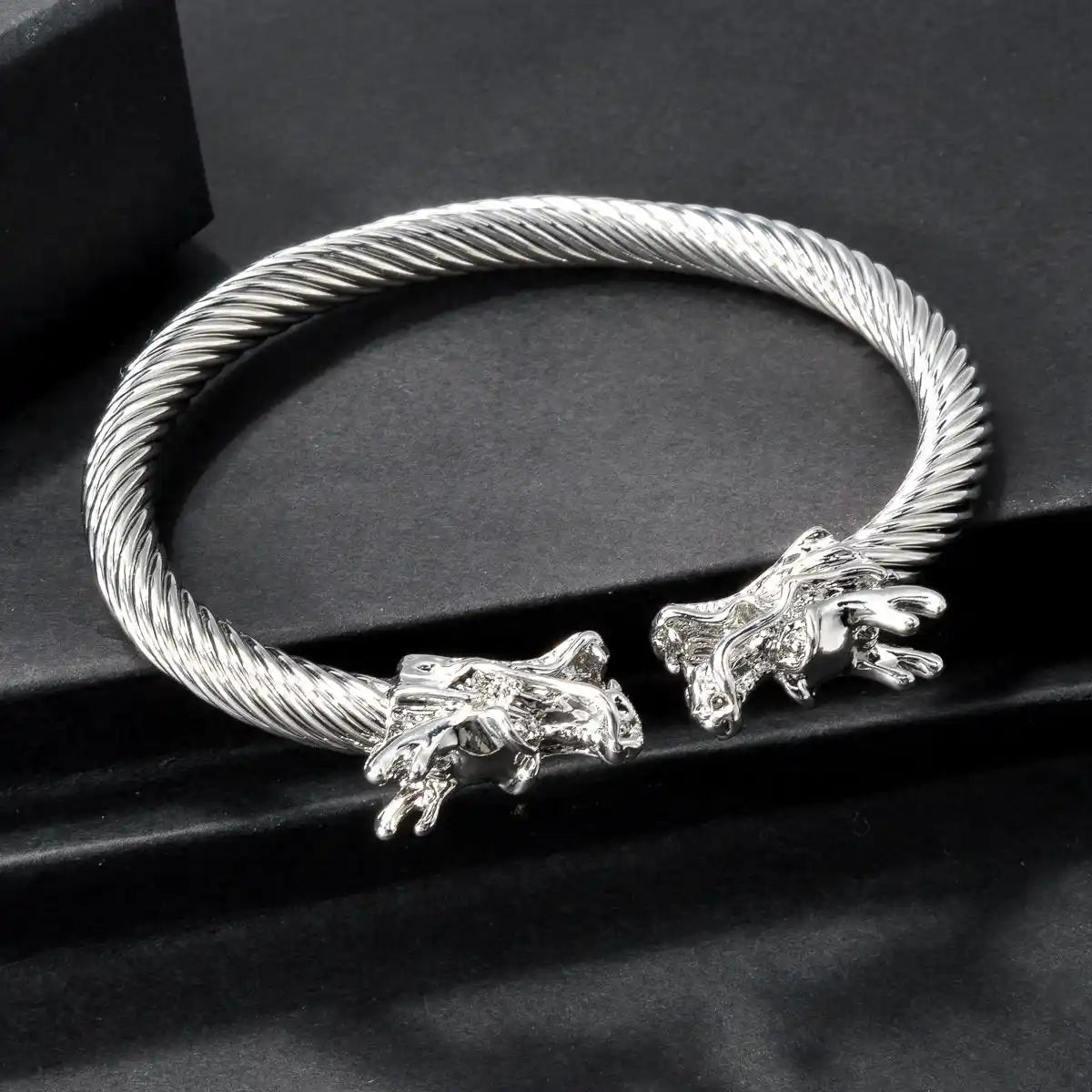 DRAGON STEEL CUFF BRCELET